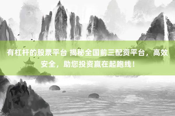 有杠杆的股票平台 揭秘全国前三配资平台，高效安全，助您投资赢在起跑线！