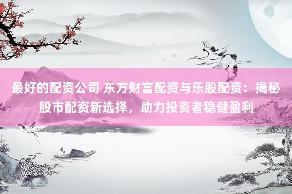 最好的配资公司 东方财富配资与乐股配资：揭秘股市配资新选择，助力投资者稳健盈利