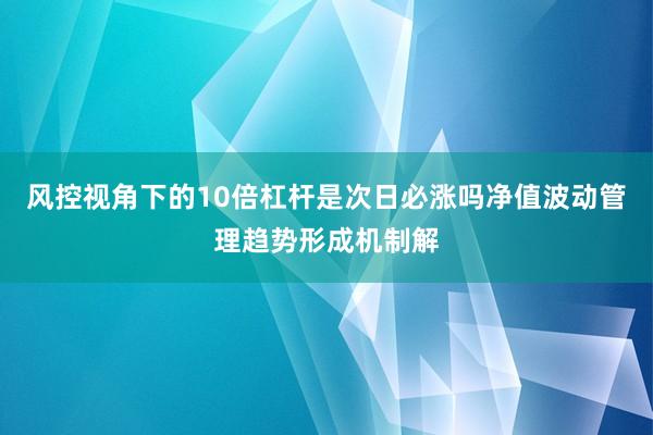 风控视角下的10倍杠杆是次日必涨吗净值波动管理趋势形成机制解