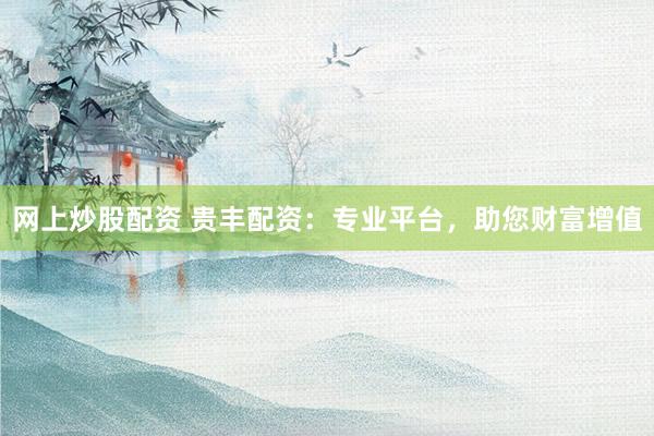 网上炒股配资 贵丰配资：专业平台，助您财富增值