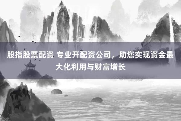 股指股票配资 专业开配资公司,助您实现资金最大化利用与财富增长
